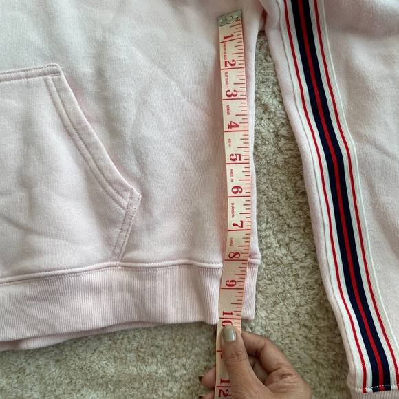 Tna Aritzia Cropped Hoodie Womens Size XS Cream Draw String Closure - Picture 9 of 11